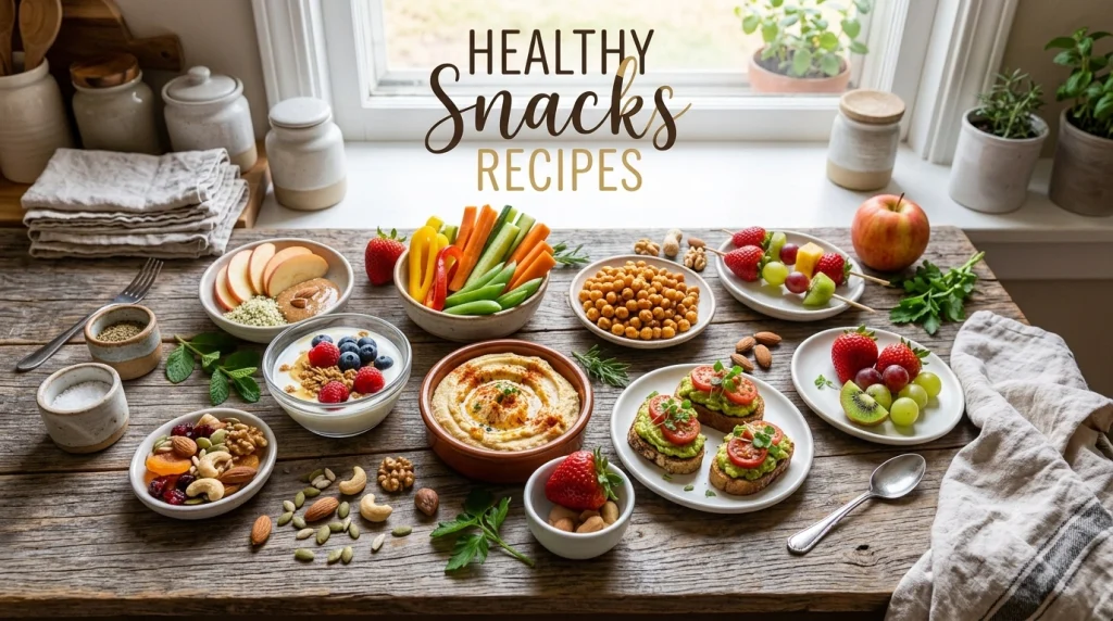 Healthy Snacks Recipes featuring fresh and nutritious homemade snack ideas